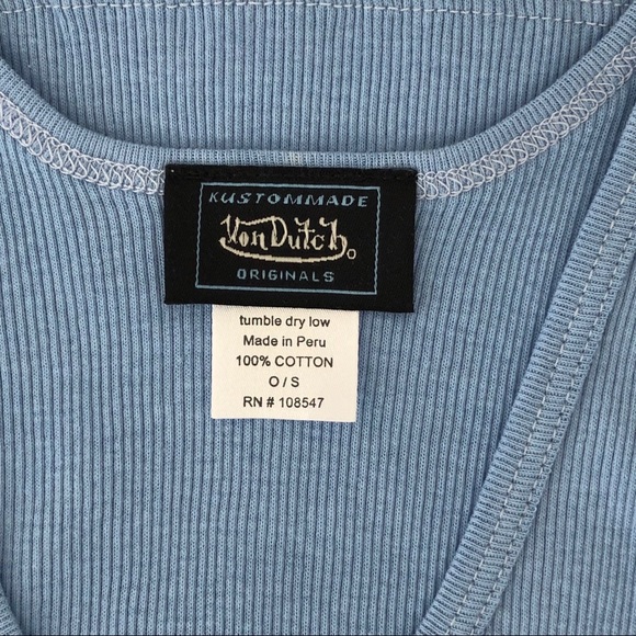 NWT  PRICE FIRM Von Dutch ribbed tank. - Picture 3 of 4